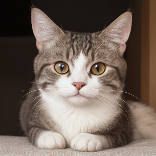 Silver tabby cat resting on laundry.