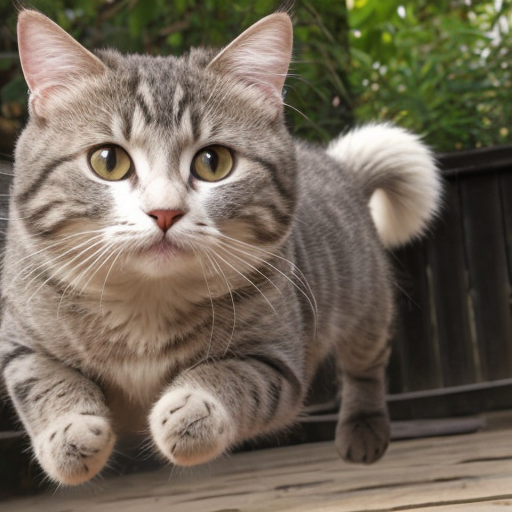 Cat sitting in a hallway.